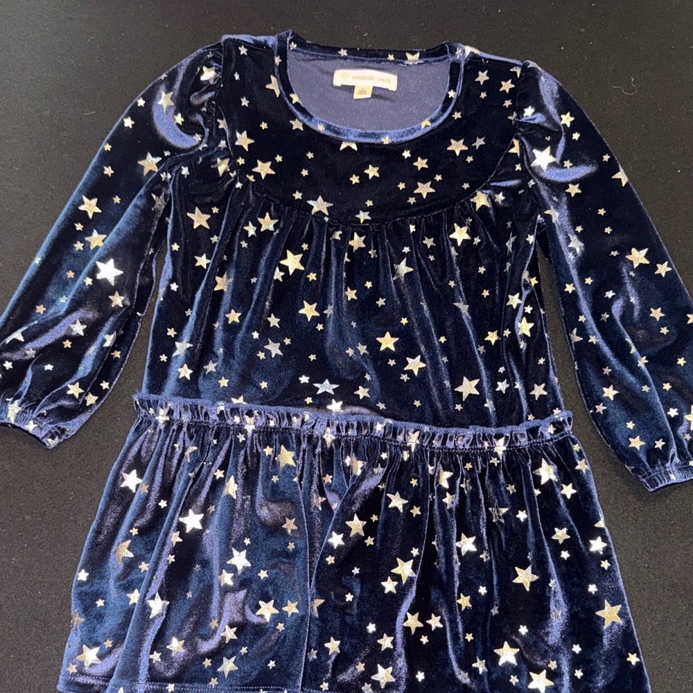 Tucker + Tate Midnight Blue Starry Velvet Dress